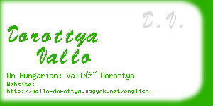 dorottya vallo business card